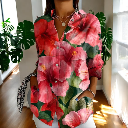 Carla™ | Vintage Blomsterbluse