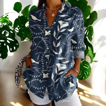 Carla™ | Vintage Blomsterbluse