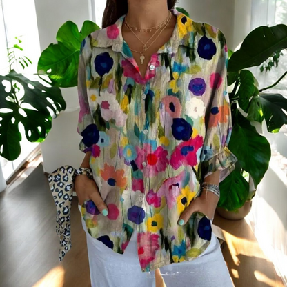 Carla™ | Vintage Blomsterbluse
