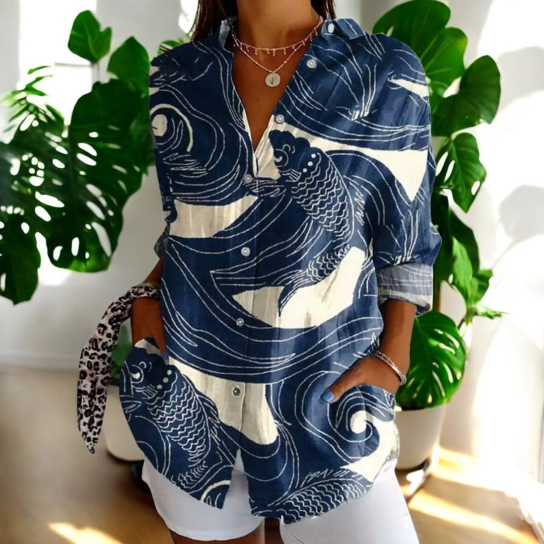 Carla™ | Vintage Blomsterbluse