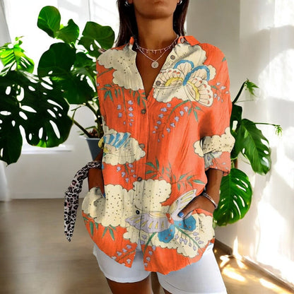 Carla™ | Vintage Blomsterbluse
