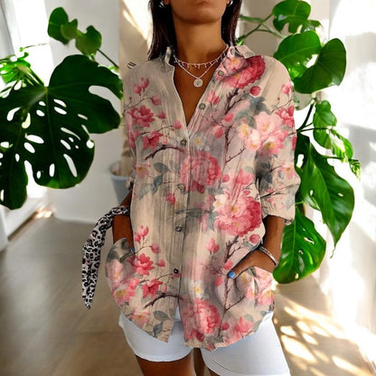 Carla™ | Vintage Blomsterbluse